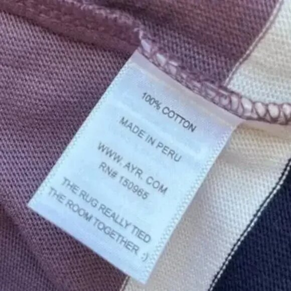 NWT AYR The Heavy in Jump Stripe Prince  Long Sleeve Tee XL #9150 - Picture 5 of 8